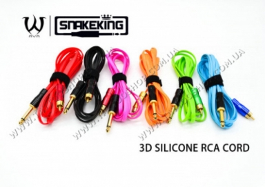 3D PINK силіконовий шнур з'єднання з RCA. 2400 мм. AVA</p>