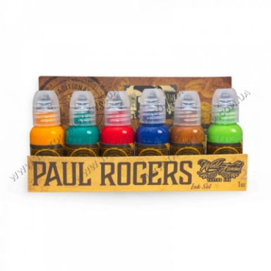 Paul Rogers Tattoo Ink Set - World Famous. 6 фл х 30 мл USA</p>