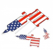 Вінілова наклейка "American Flag".152 х 85 мм.</p>